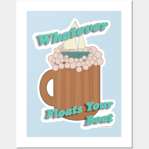 Funny Root Beer Float Slogan Wall Art by Tshirtfort